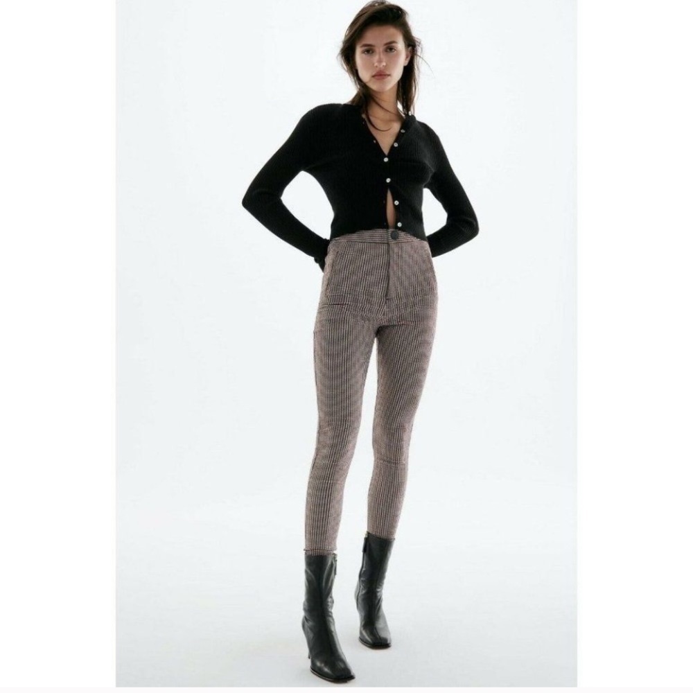 Zara Houndstooth leggings NWOT​​​​​​​